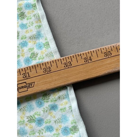 Zara Dress Size Medium Floral Print Knit Mini with Adjustable Strap Blue Green - Picture 7 of 9